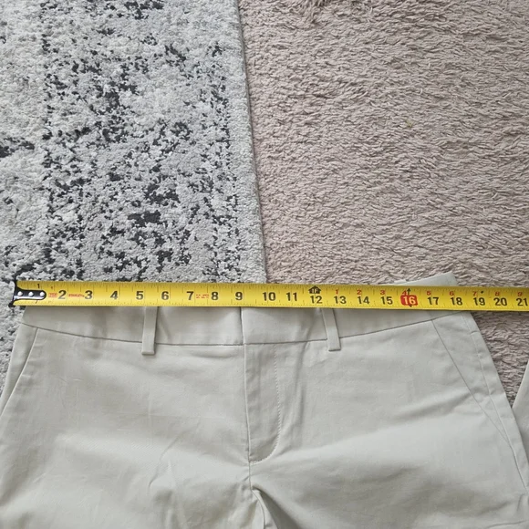 Eddie Bauer Pant Blazer Suit Set Womens 12 Cream Cotton Blend Preppy Academia - Picture 11 of 12